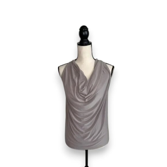 Express Gray Ruched Tank Top Blouse - Picture 1 of 5